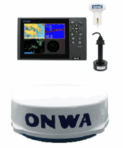 Onwa KM-8X 5-in-1 Marine Bundle: GPS, Chartplotter, EchoSounder, AIS & Radar