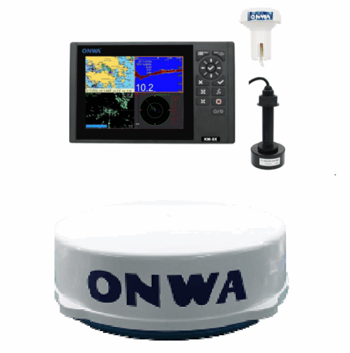 Onwa KM-8X 5-in-1 Marine Bundle: GPS, Chartplotter, EchoSounder, AIS & Radar – marine navigation equipment – Seanav Marine